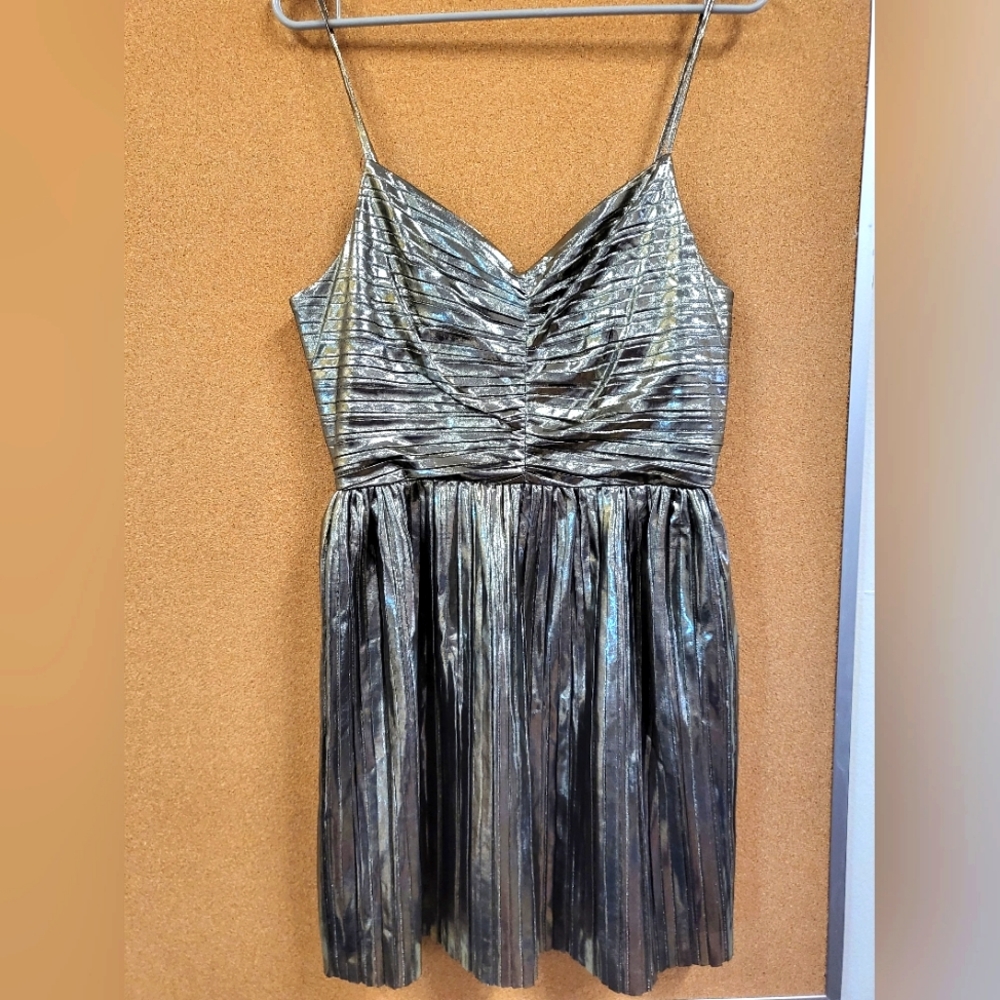 Michael kors gold mini dress